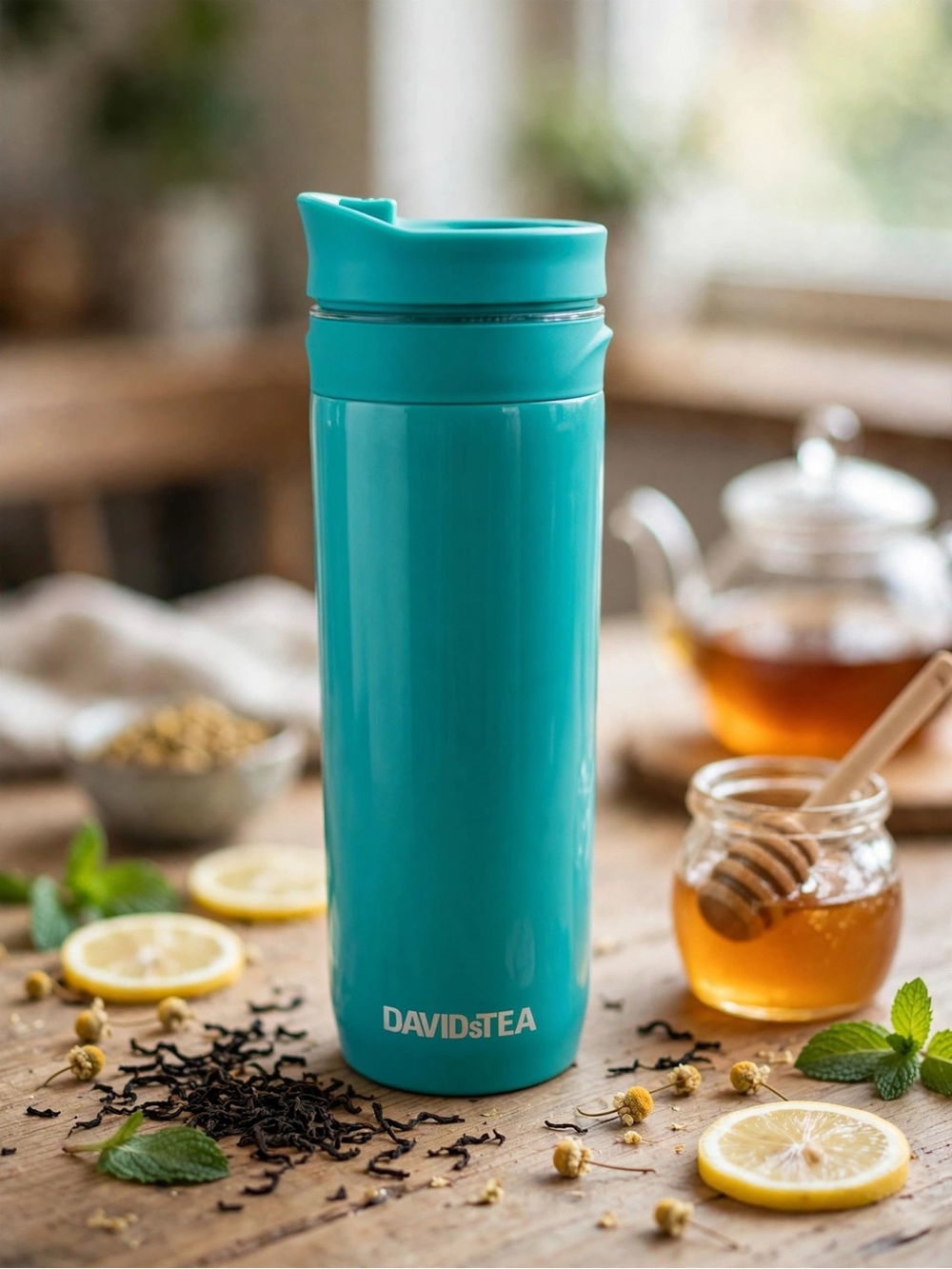 DAVIDsTEA Tea Press - Teal